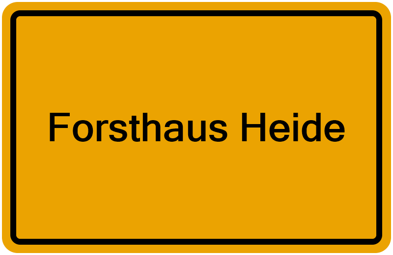 Handelsregisterauszug Forsthaus Heide